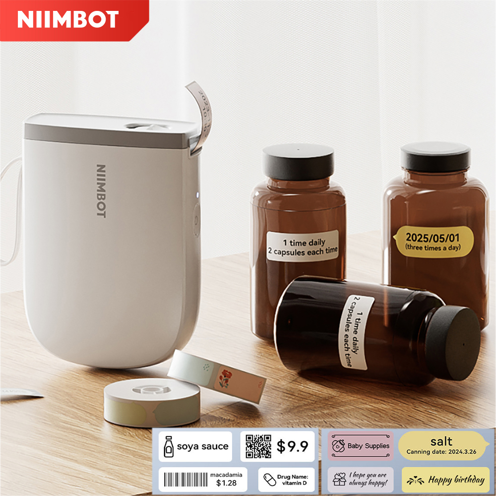 Baby Food Label - Niimbot D11 Mini Thermal Printer Pocket