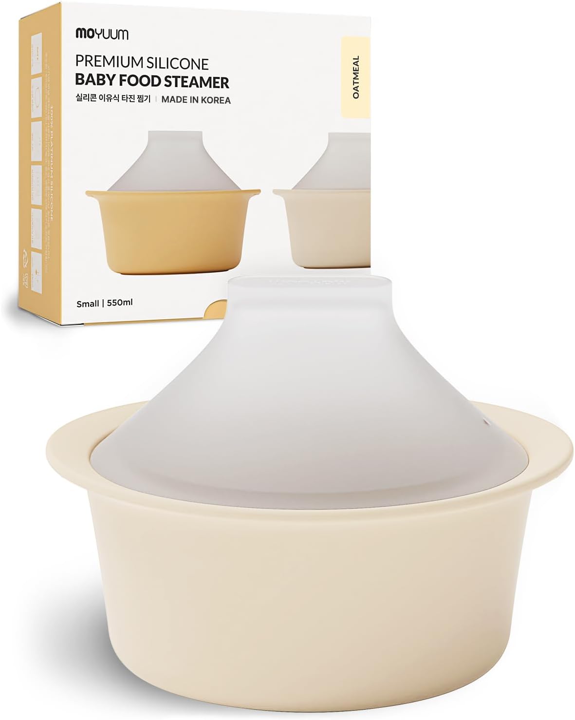 Baby Food Steamer Baby Safe - Silicone Microwave Steamer | Made in