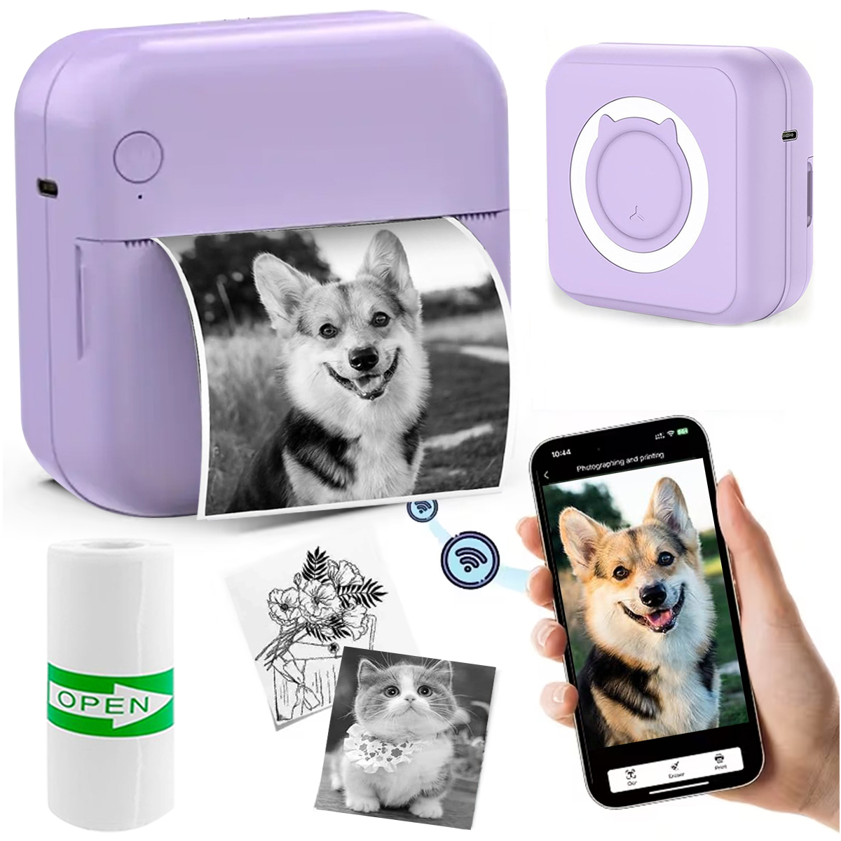Baby Food Label - Mini Printer for IPhone and Android,
