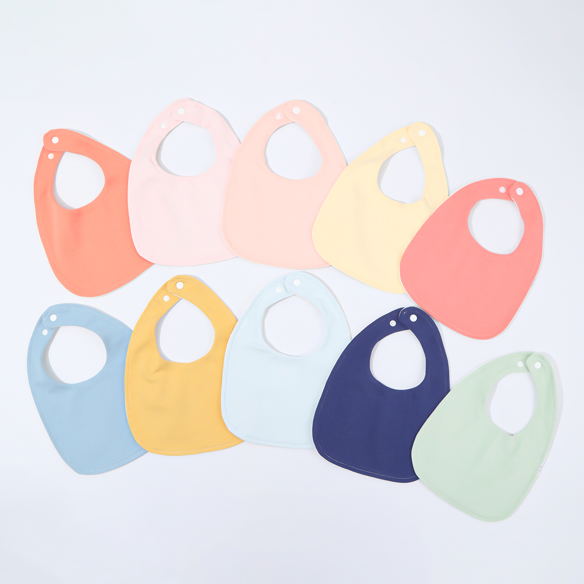 Baby Food Product - 10-piece baby bib U-shaped saliva towel