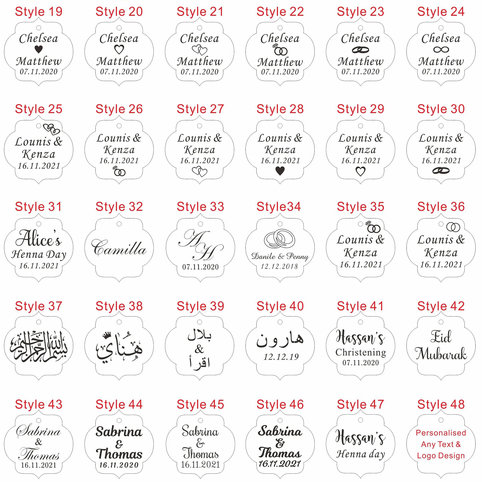 20/50/100Pcs Custom Wedding Pa – Baby Food Label Bewertung und Preis