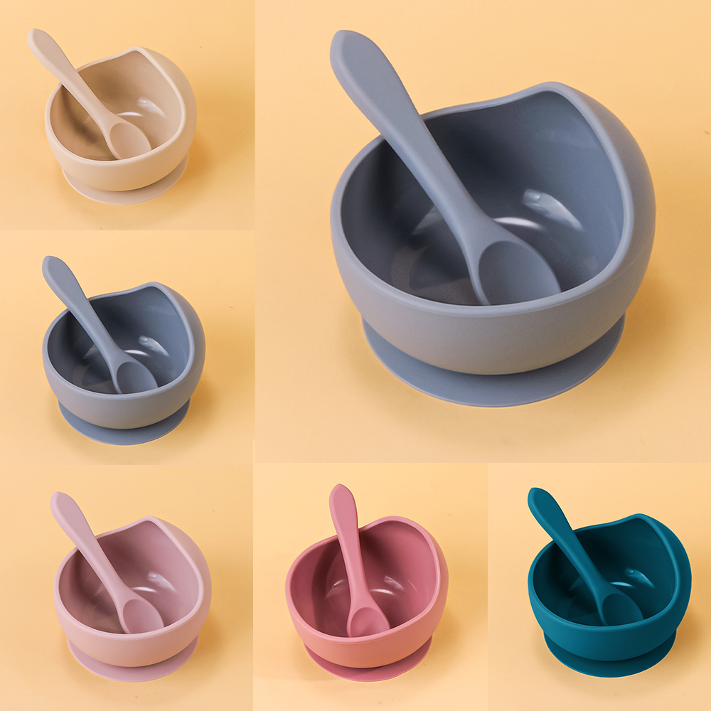 2PC Silicone Sucker Bowl Feedi – Baby Food Product Bewertung und Preis