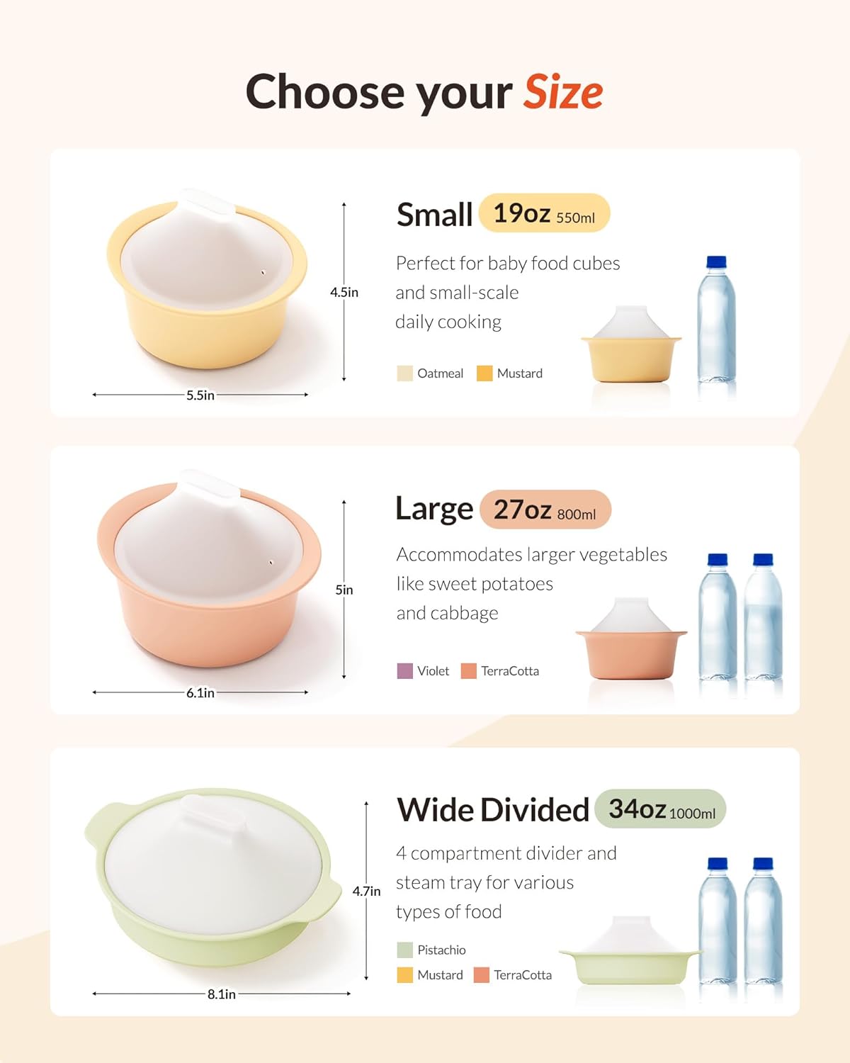 Silicone Microwave Steamer | M – Baby Food Steamer Baby Safe Bewertung und Preis