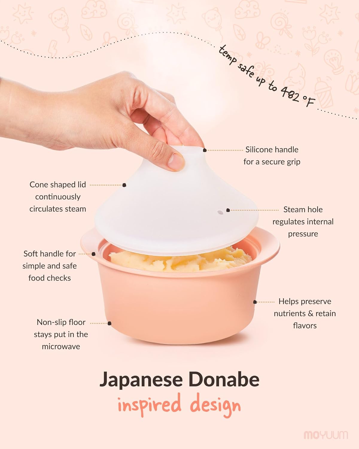 Silicone Microwave Steamer | M – Baby Food Steamer Baby Safe Bewertung und Preis