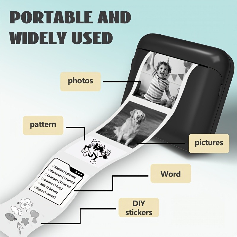 Portable Mini Thermal Printer  – Baby Food Label Bewertung und Preis